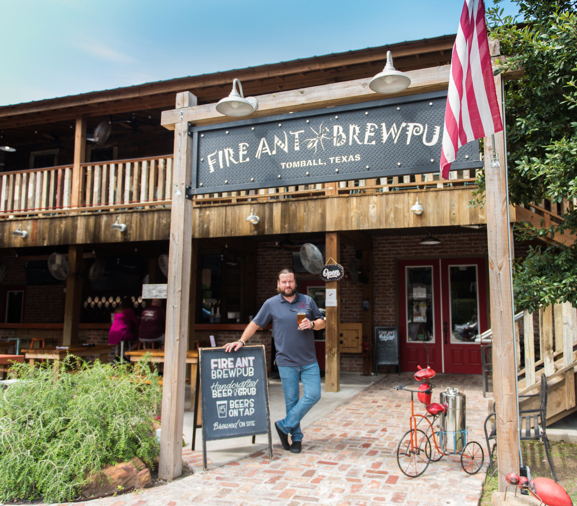 Fireant Brew Pub Wooden Sign