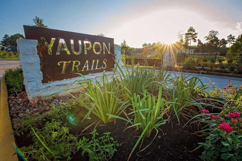 Yaupon Trails sign